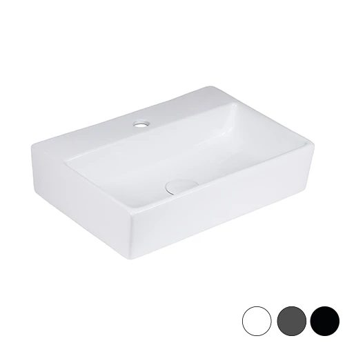Lavabo da appoggio matt mod. 04 nero opaco