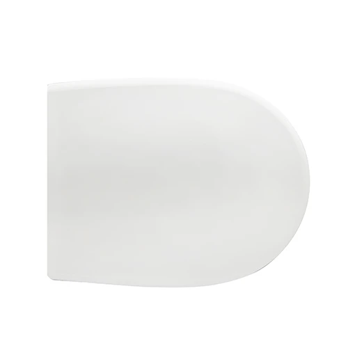 Sedile wc in termoindurente azzurra pratica forma 7 bianco soft close