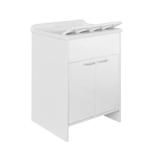 Lavatoio con mobile in pvc con tavola l cm. 45 x p cm. 60 1 anta