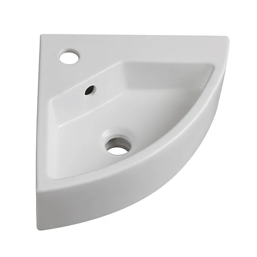 Lavabo ad angolo mod. ln58 cm 49 x 35 bianco 50x32 cm