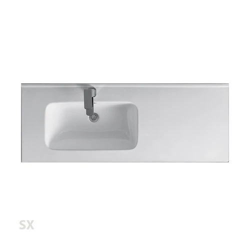Consolle con vasca laterale vasca dx cm 91x46x18