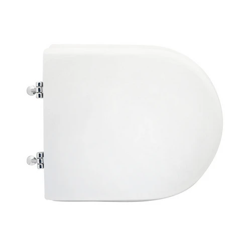 Sedile wc per sanitosco vaso free chiuso forma 7 bianco cerniere a passanti