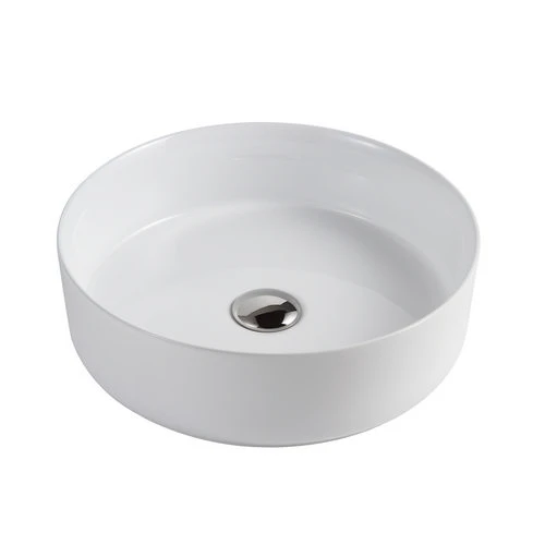 Lavabo da appoggio mod. lat01 cm 36x36x12 bianco lucido