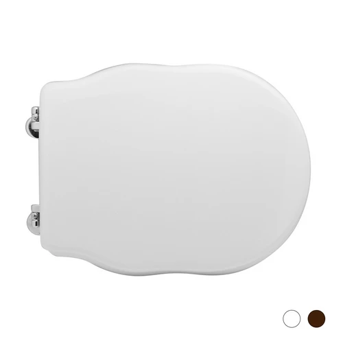 Sedile wc per hidra vaso ellade forma 10 noce scuro