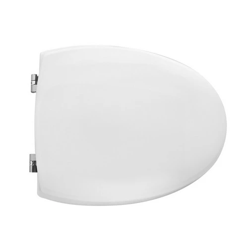 Sedile wc per cesame vaso zortea forma 4 bianco cerniere a passanti