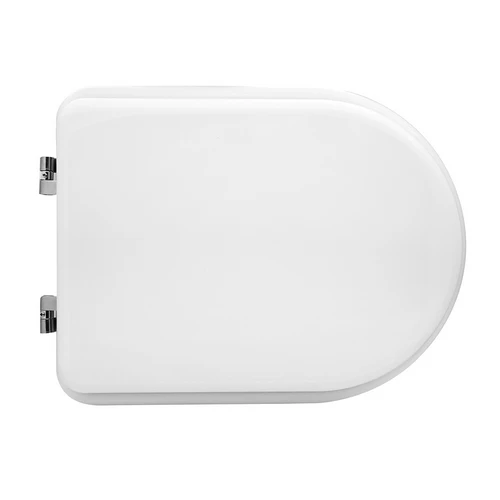 Sedile wc per cesame vaso sintesi tps forma 6 bianco cerniere a passan