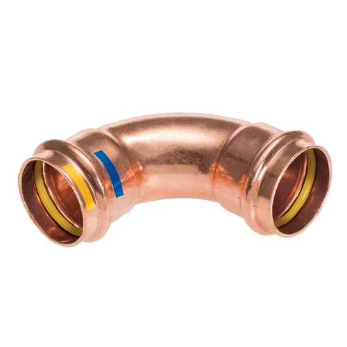 Curva a 90 ff a pressare per acqua gas b one diam. 18
