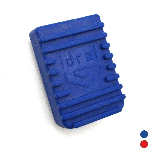 Copripedale in gomma blu