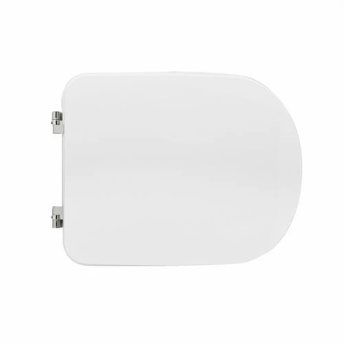 Sedile wc per dolomite vaso gemma due forma 7 bianco cerniere a passanti
