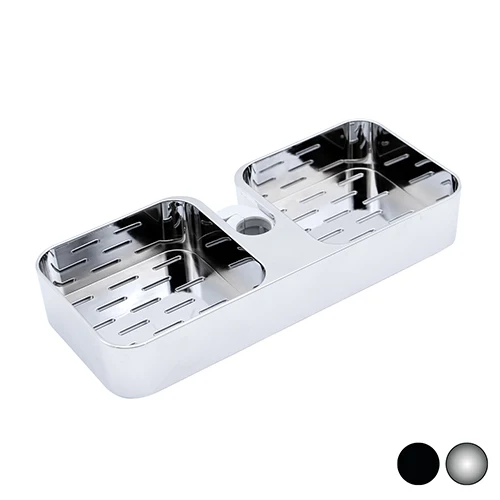 Porta sapone mineo per saliscendi nero opaco
