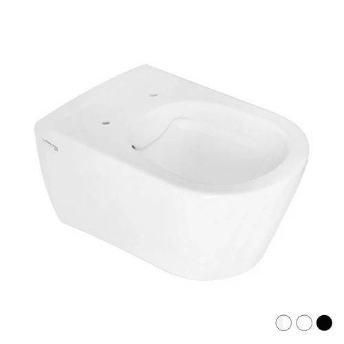 Vaso sospeso rimless greta bianco