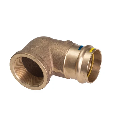 Gomito a 90 f/ filetto f a pressare acqua/gas b one diam 12 x 1/2