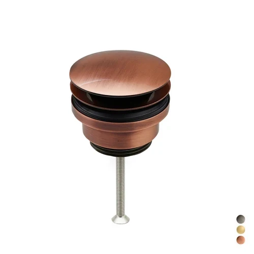 Piletta clic clac in ottone certificato nf 1 1/4 -ramata