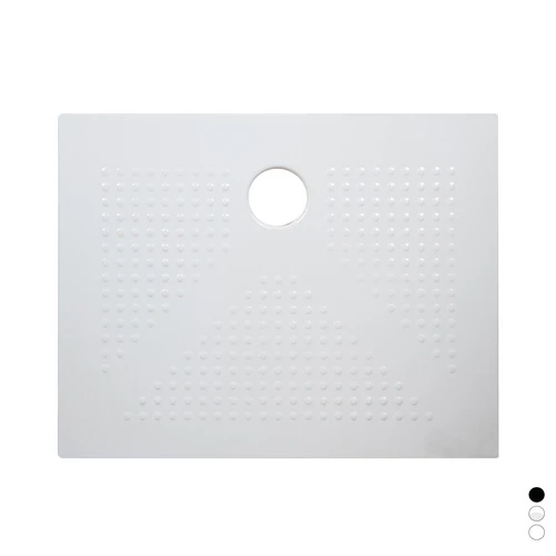 Piatto doccia h3.6 rettangolare in ceramica bianco lucido cm 80 x 100 h3 6