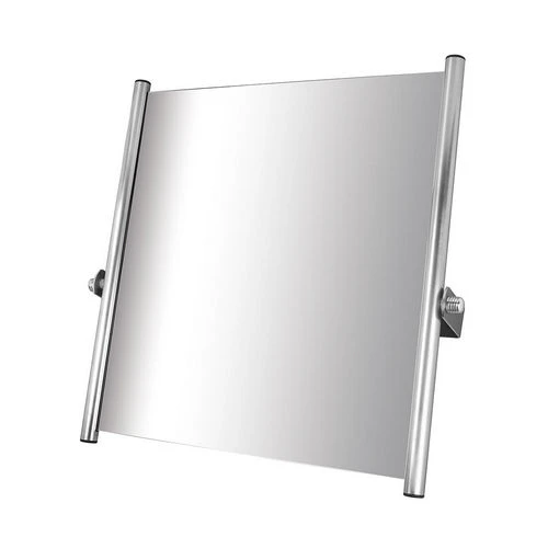 Specchio reclinabile con vetro di sicurezza cm. 60 x 65 bianco