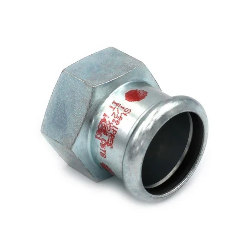 Manicotto misto filetto f a pressare in acciaio carbonio steel pres 3/4 x 28