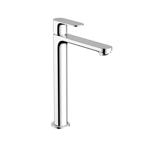 Miscelatore monocomando lavabo alto senza scarico rebris s cromo