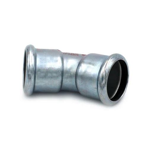 Curva 45 ff a pressare in acciaio carbonio steel pres diam. 35