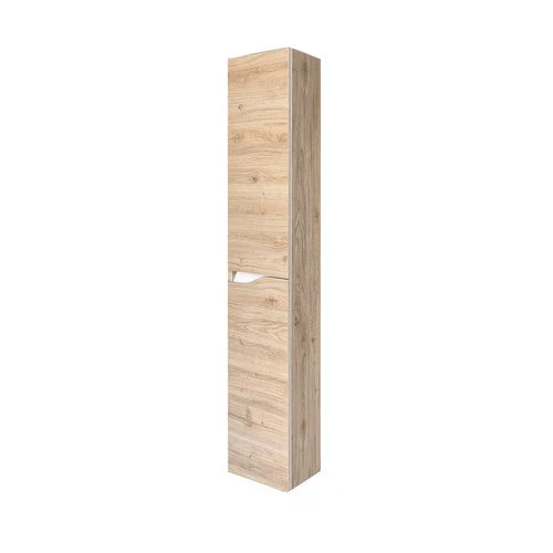 Colonna bagno sospesa mod. praga h. 160 cm rovere grigio bianco lucid
