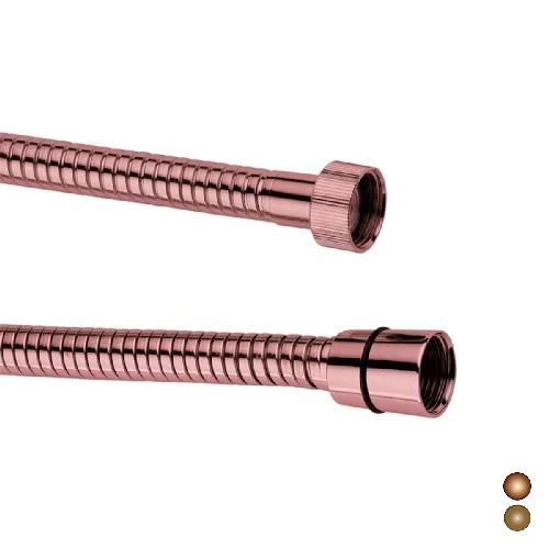 Flessibile doccia in ottone - attacco 1/2f x 1/2f bronzo cm 150
