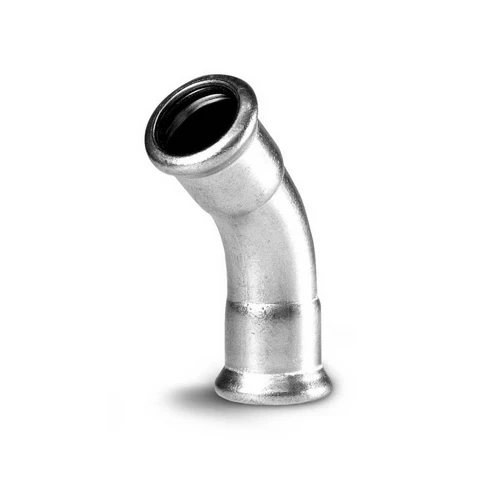 Curva ff 45 a pressare in acciaio cabonio diam. 42