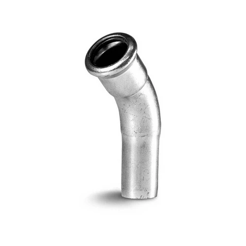 Curva mf 45 a pressare in acciaio carbonio diam. 22