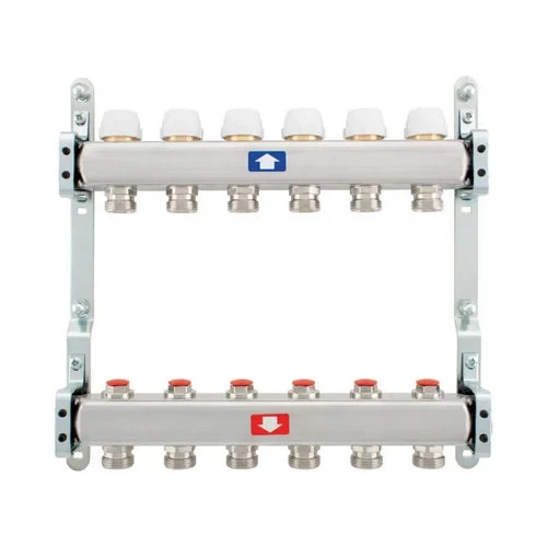 Collettore premontato con detentori 4 vie 1 x3/4