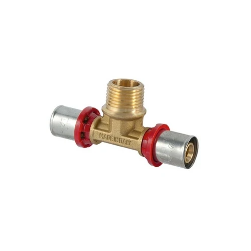 Raccordo tee maschio a pressare per multistrato 1 x 32