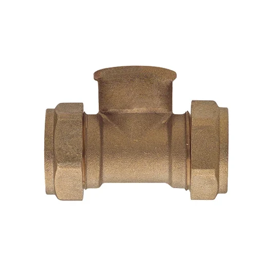 Tee f con fil rp a compressione per rame 1/2 x 12