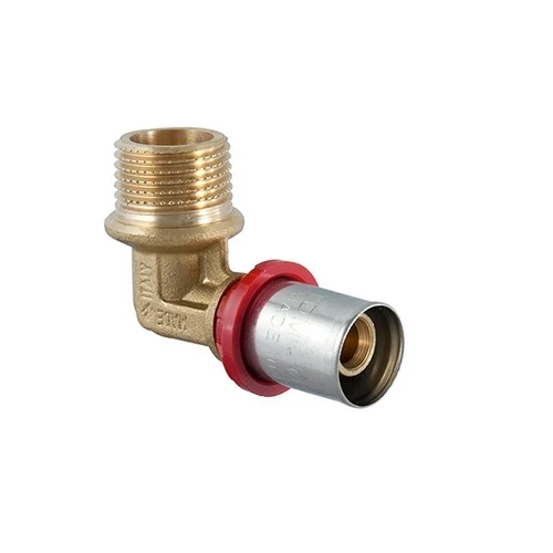 Raccordo curvo maschio a pressare per multistrato 1 1/2 x 50