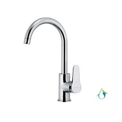 Miscelatore monocomando lavello canna alta girevole linea surf eco cromo
