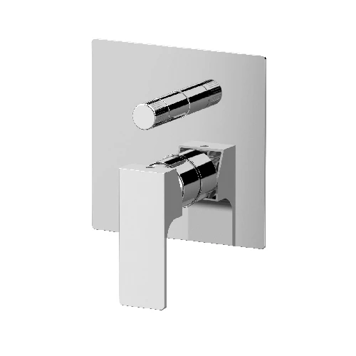 Miscelatore incasso doccia con deviatore a vitone linea rebel cromo