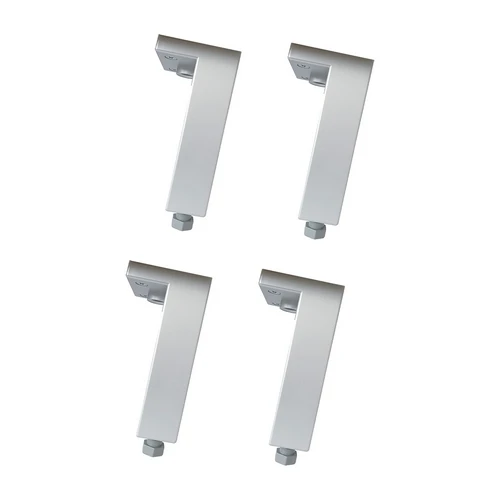 4 pz piedini regolabili anodizzati per legno -