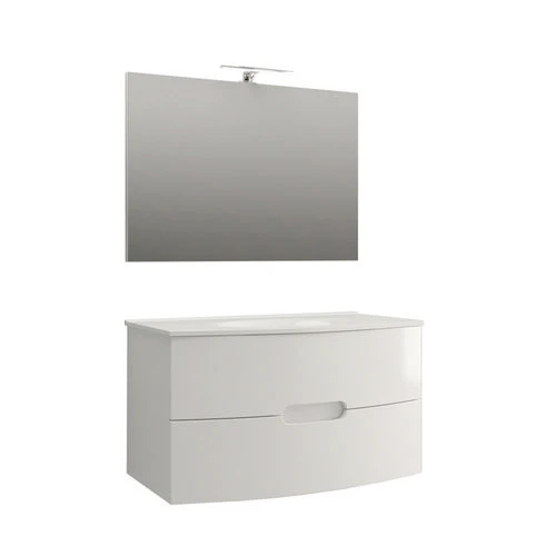Mobile bagno sospeso completo time rovere tabacco l. 100 cm