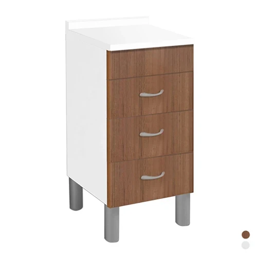 Base 3 cassetti 40x50 cm. 40 x 50 cassetti teak